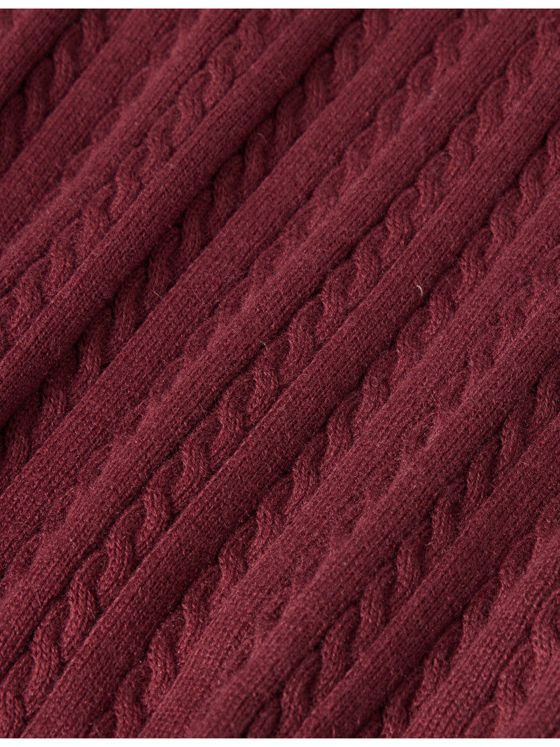 Cable-Knit Straight-Leg Cotton And Cashmere Trousers 6