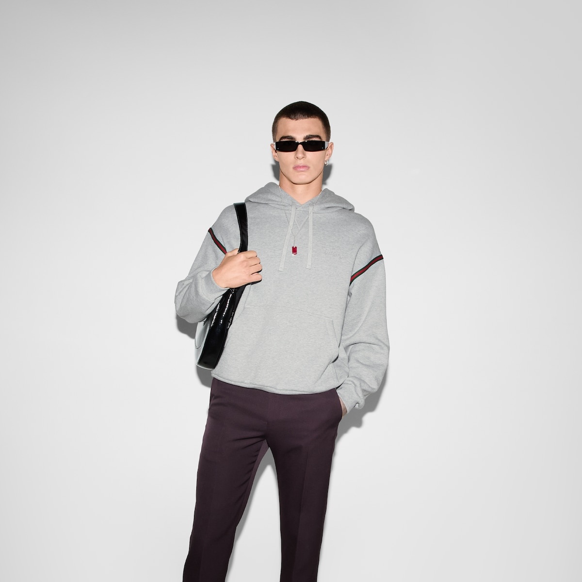 Cotton jersey hooded sweatshirt - 7