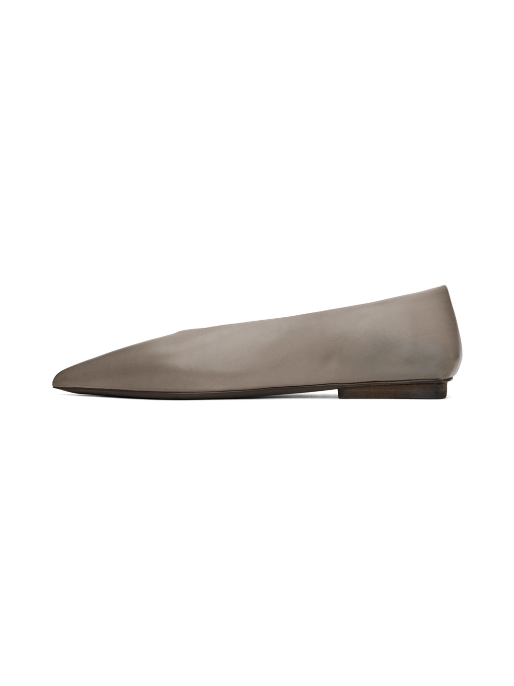 Taupe Ago Ballerina Flats - 3