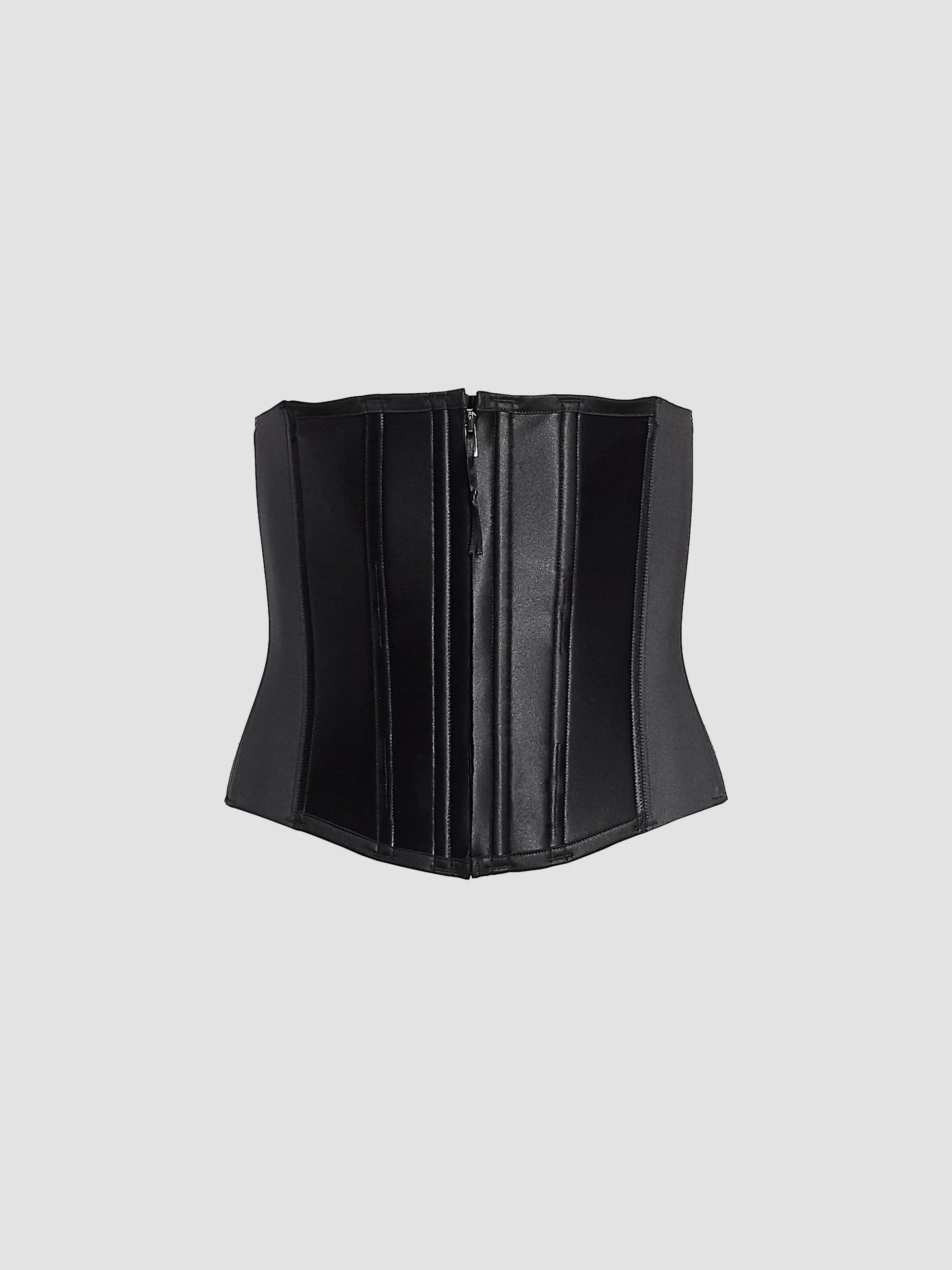Women's Sculpt Zip Corset - Very Black - 1