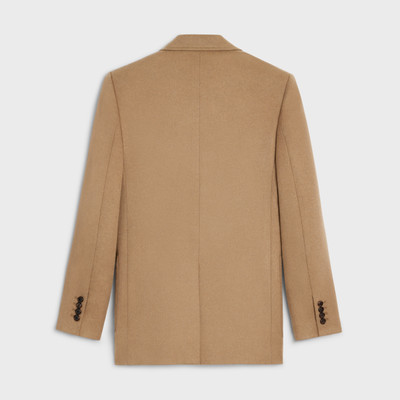 CELINE classic jacket in diagonal cashmere outlook