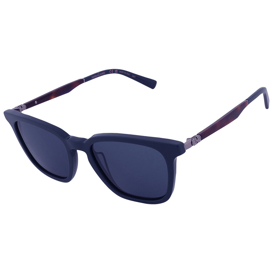 Ferragamo Blue Rectangular Men's Sunglasses SF1100S 414 52 - 3