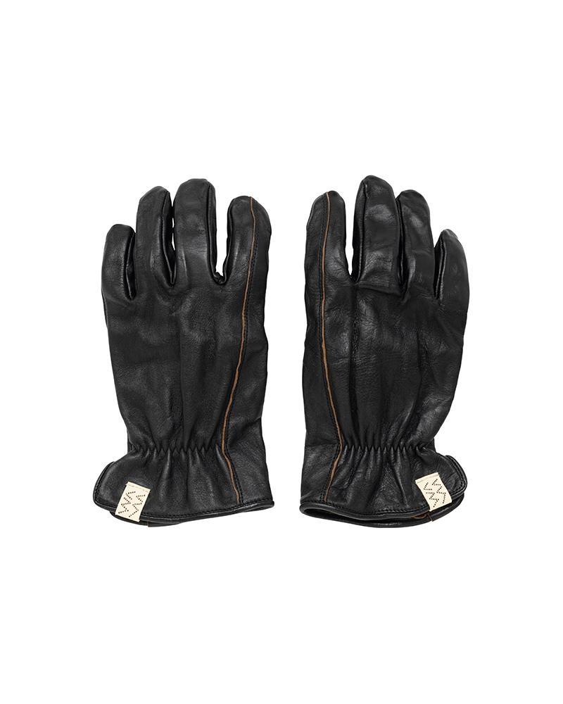 LEATHER GLOVE (IT VEG.H) BLACK - 1