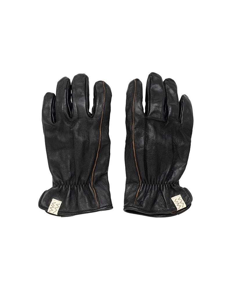LEATHER GLOVE (IT VEG.H) BLACK 1