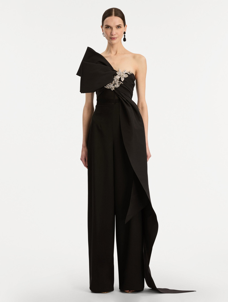 Oscar de la Renta CRYSTAL EMBROIDERED BOW-DETAILED BLOUSE outlook