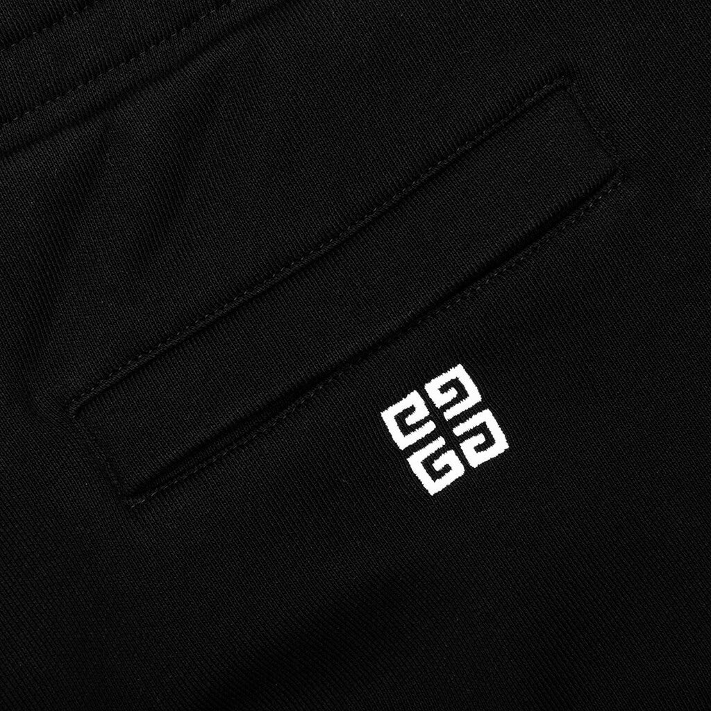 GIVENCHY BOXY FIT EMBROIDERED SHORTS - BLACK - 6
