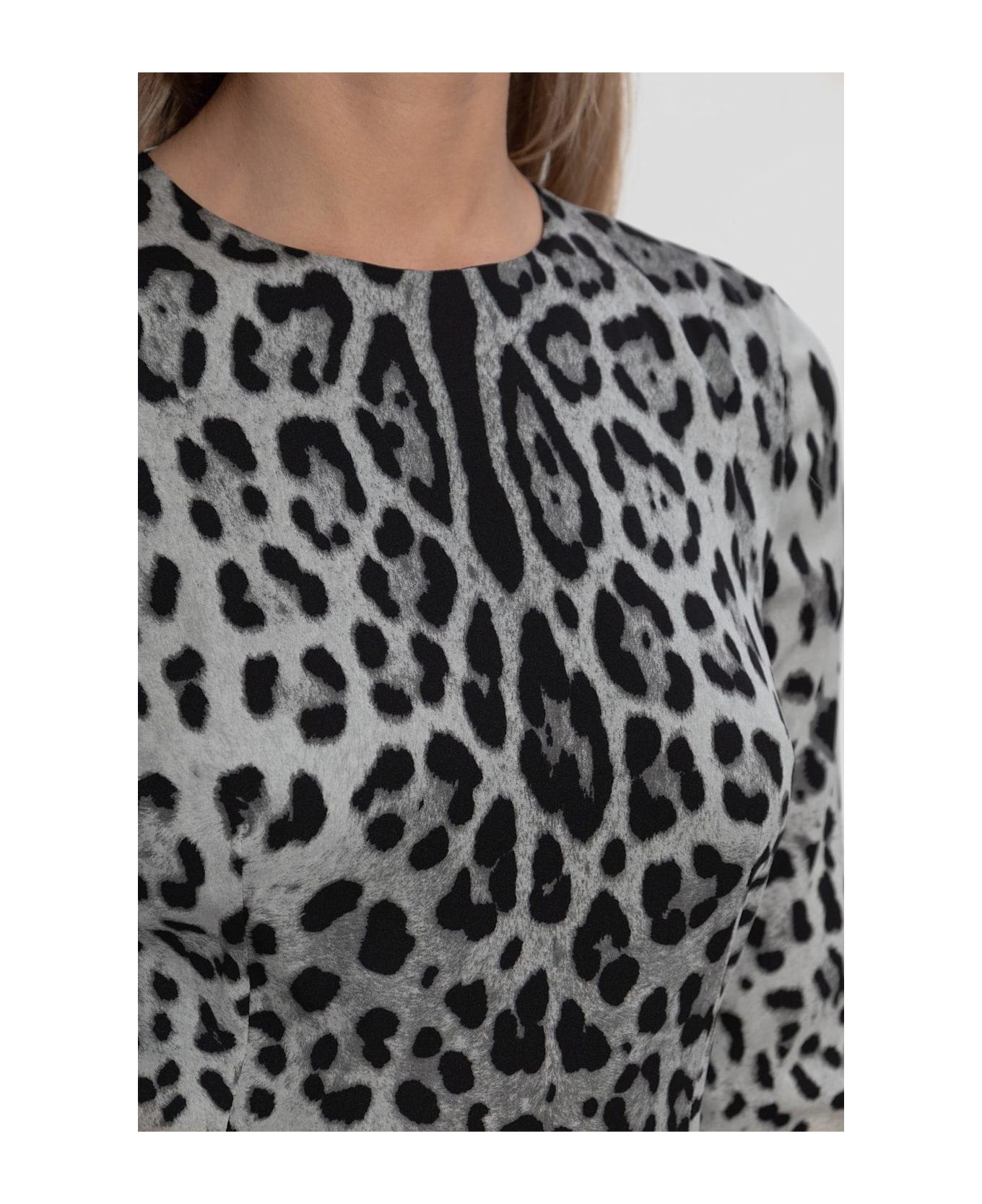 Animal Printed Midi Dress - 5