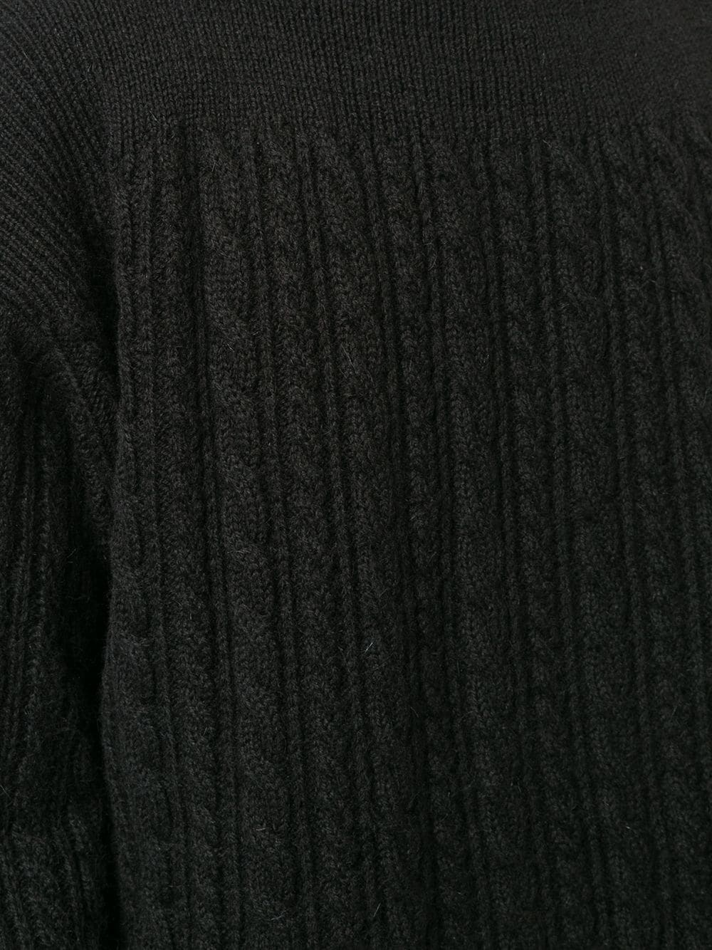 cable-knit wool jumper - 5