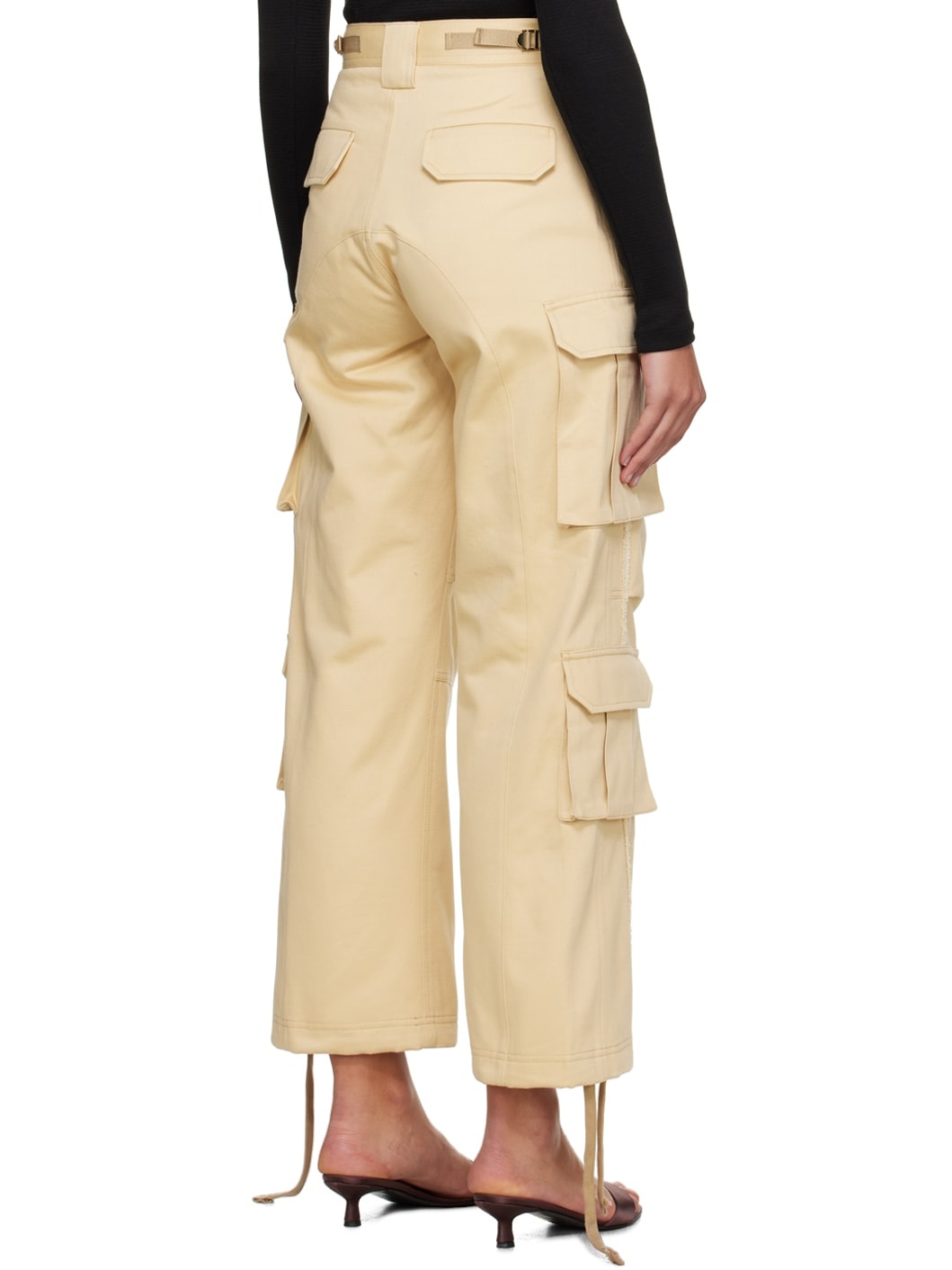 Beige Sophie Cargo Pants - 3