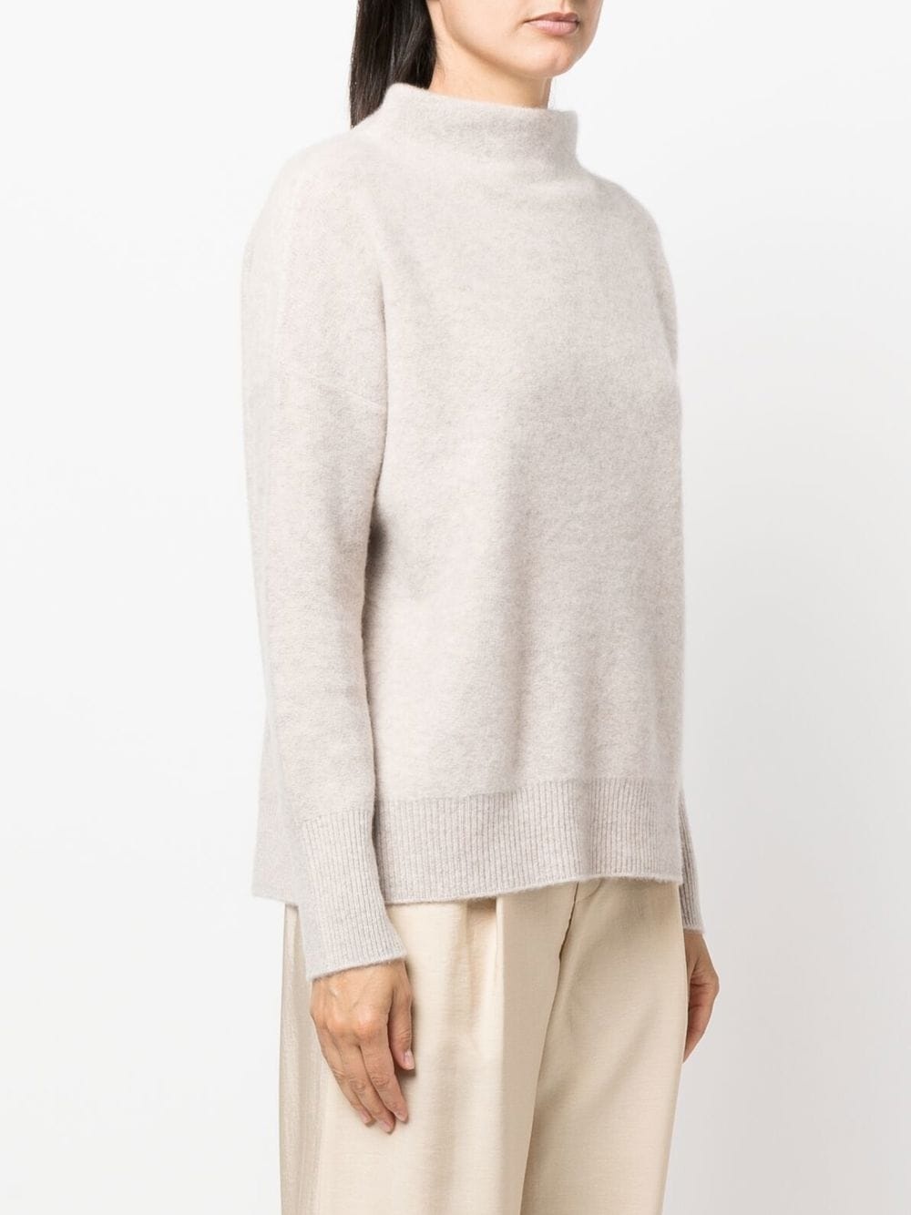 mock-neck cashmere jumper - 3