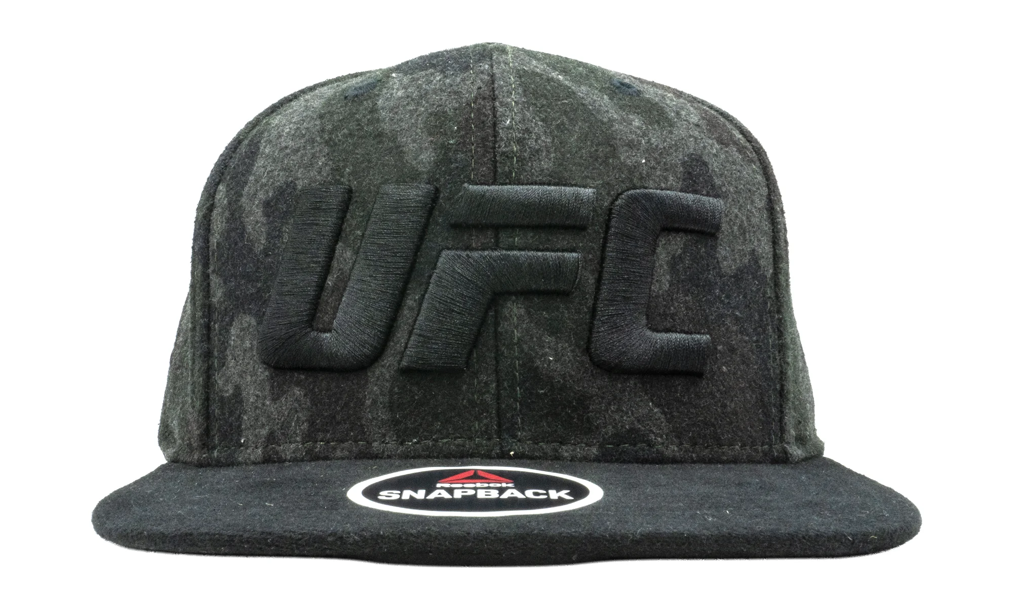 UFC Camo Wool Snapback Hat "CAMOUFLAGE / BLACK" 130VZ FAS UUFC - 1