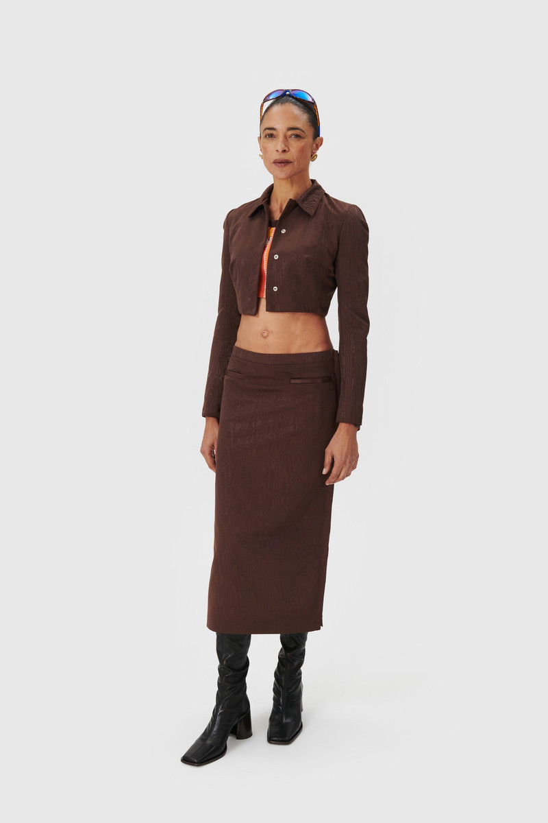 Marine Serre Regenerated Moire Tailored Jacket outlook