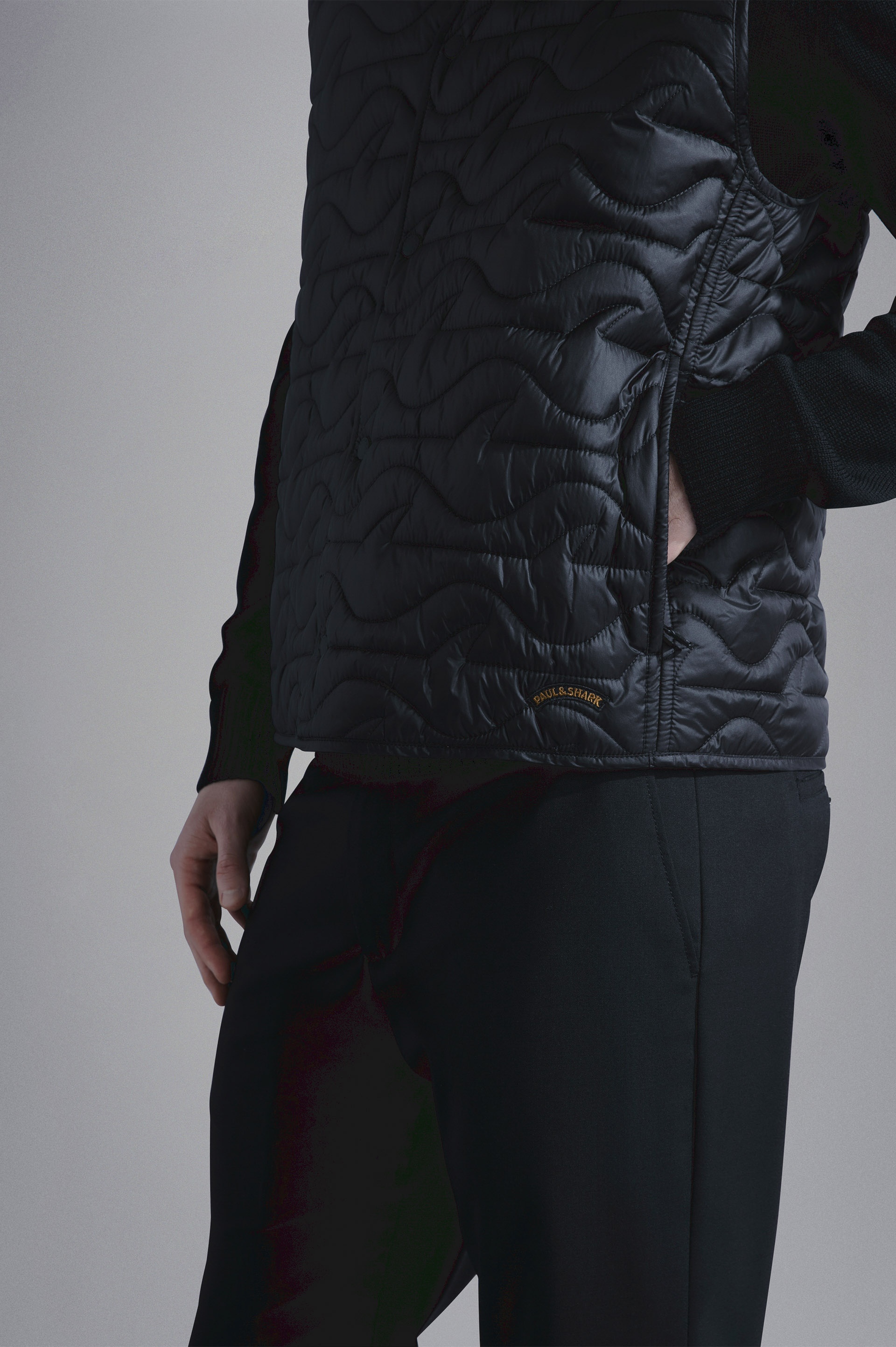 SAVE THE SEA SHARK QUILT VEST - 5