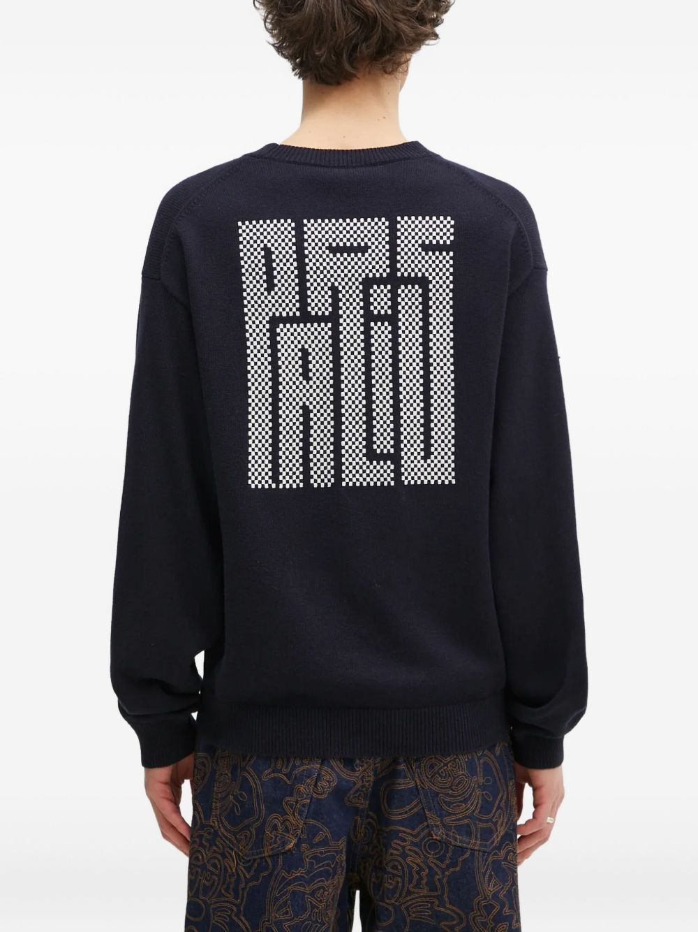 Kamon intarsia-logo sweater - 4
