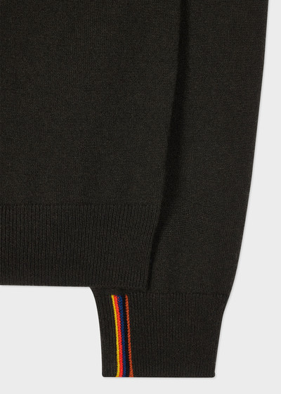 Paul Smith Dark Green Cashmere Crew Neck Sweater outlook