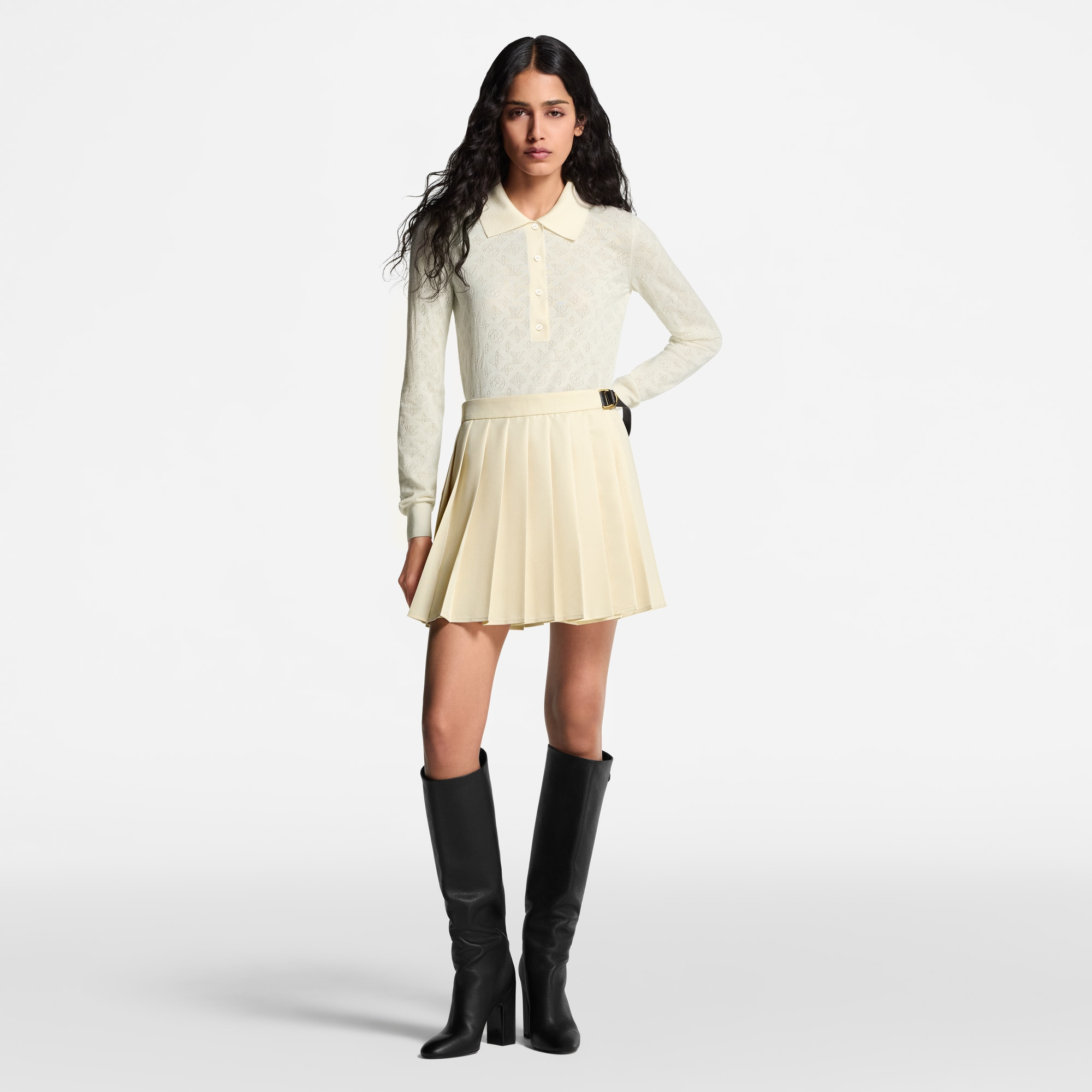Mahina Long-Sleeved Polo Top - 6