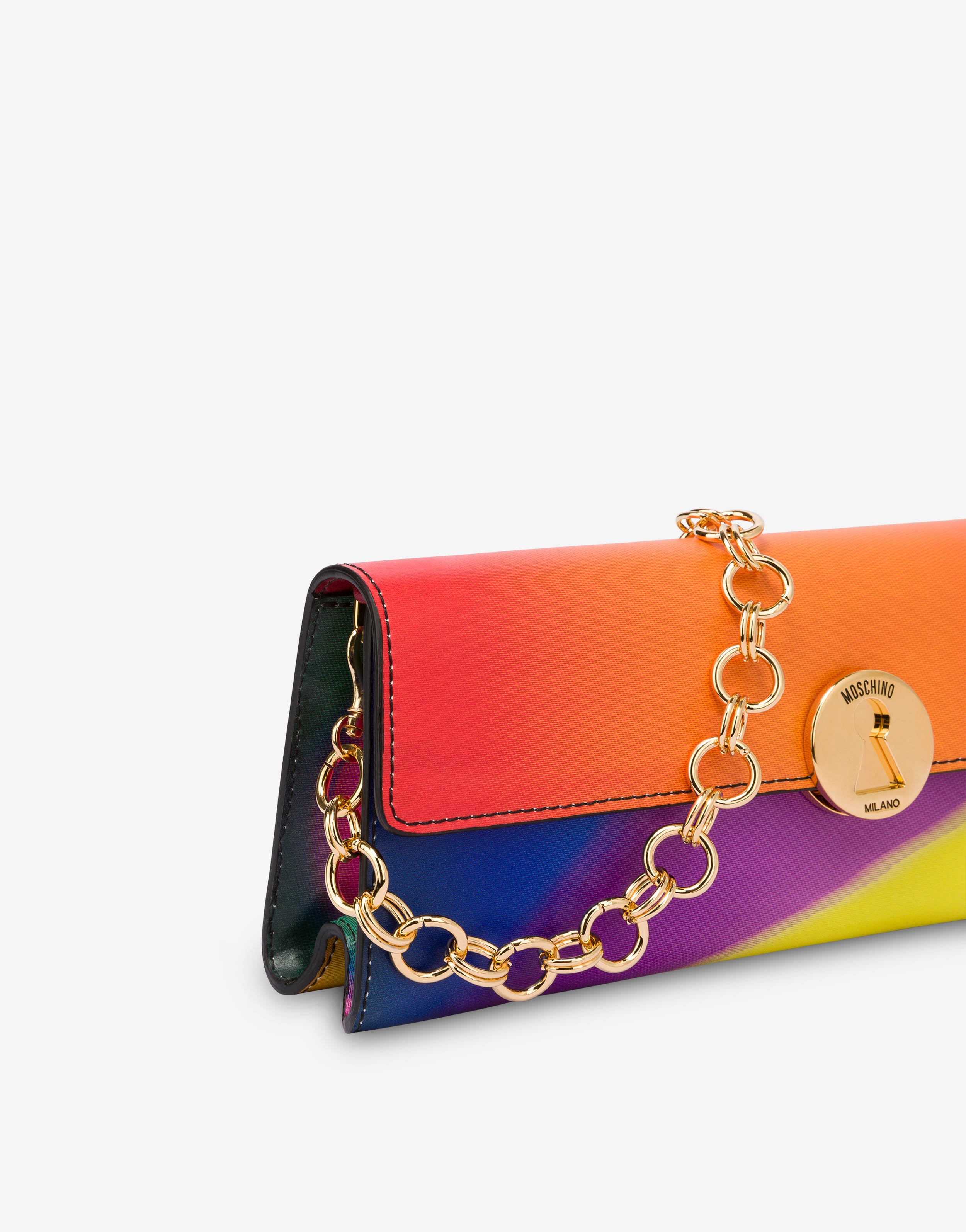 PROJECTION PRINT CALFSKIN MAXI CLUTCH - 4
