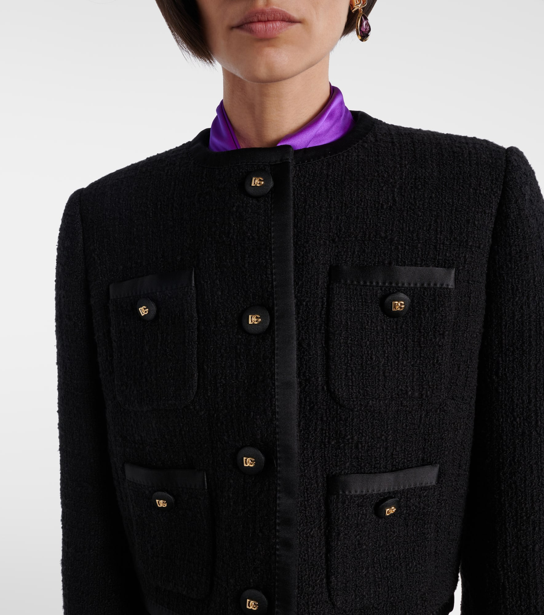 DG cotton-blend jacket - 4