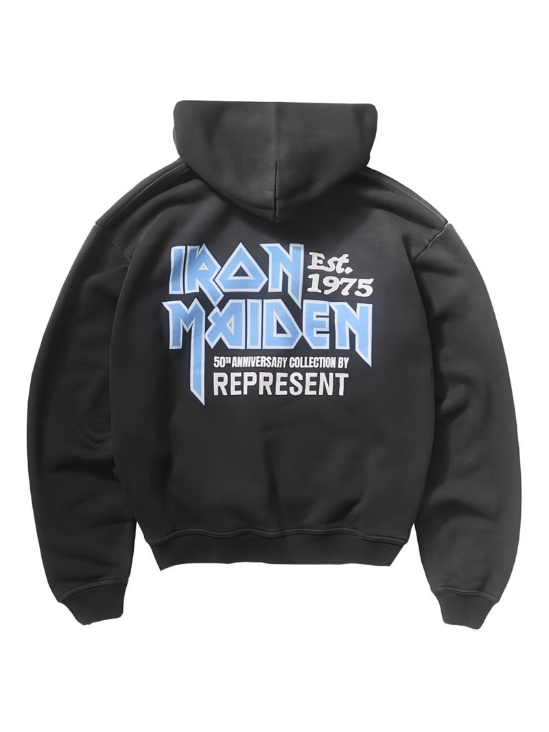REPRESENT Iron Maiden zip-up hoodie outlook