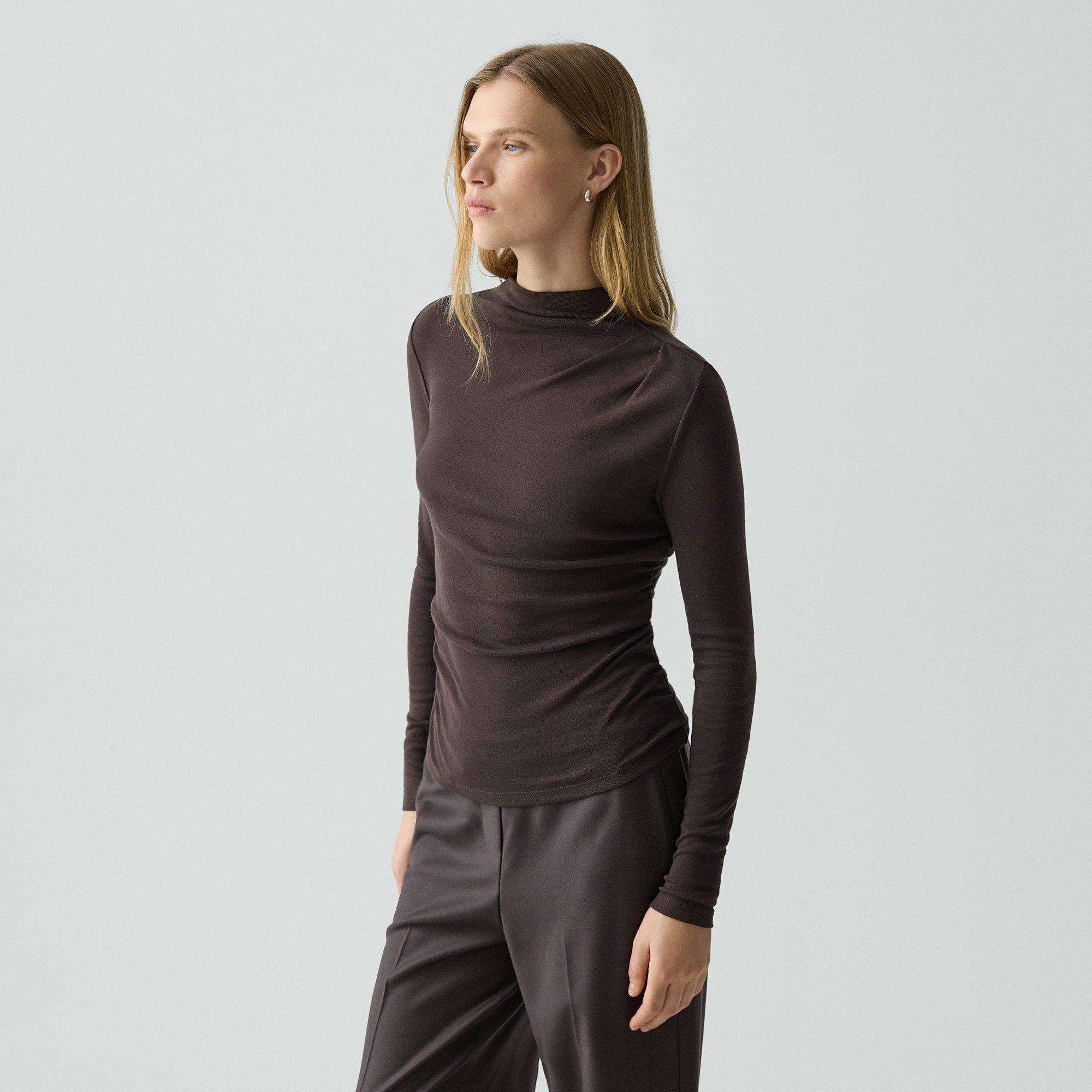 Mock Neck Top in Soft Rib - 2