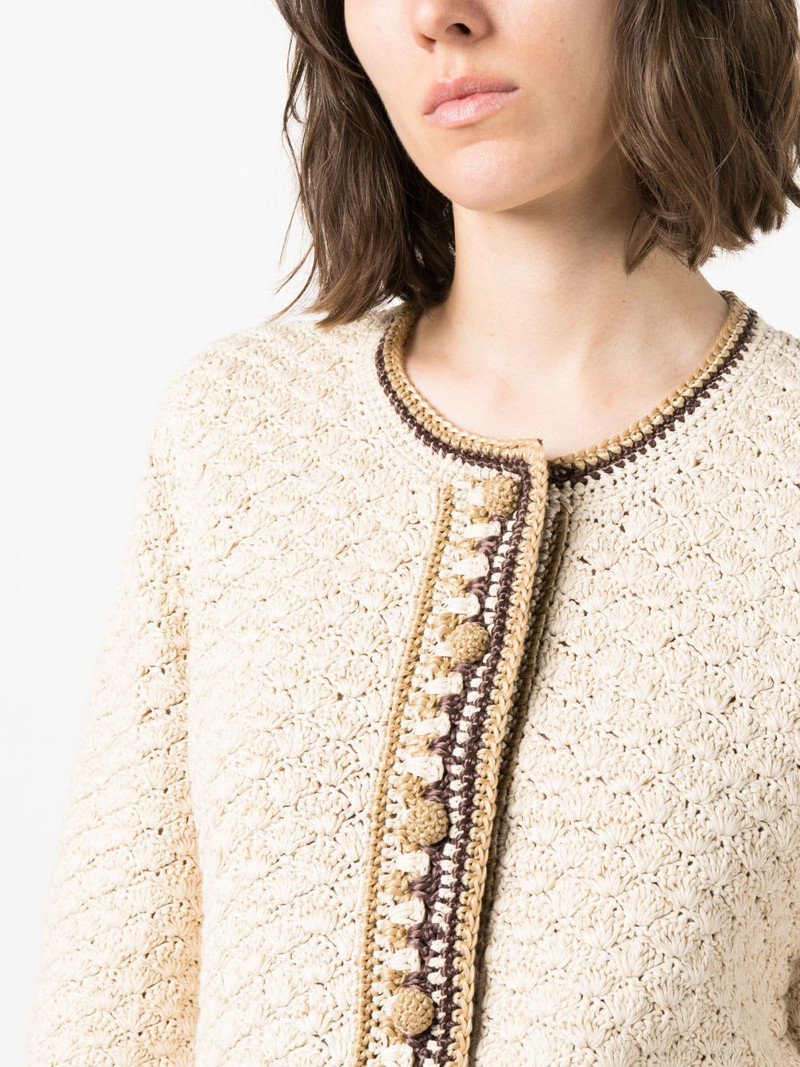 round-neck button-up cardigan 5