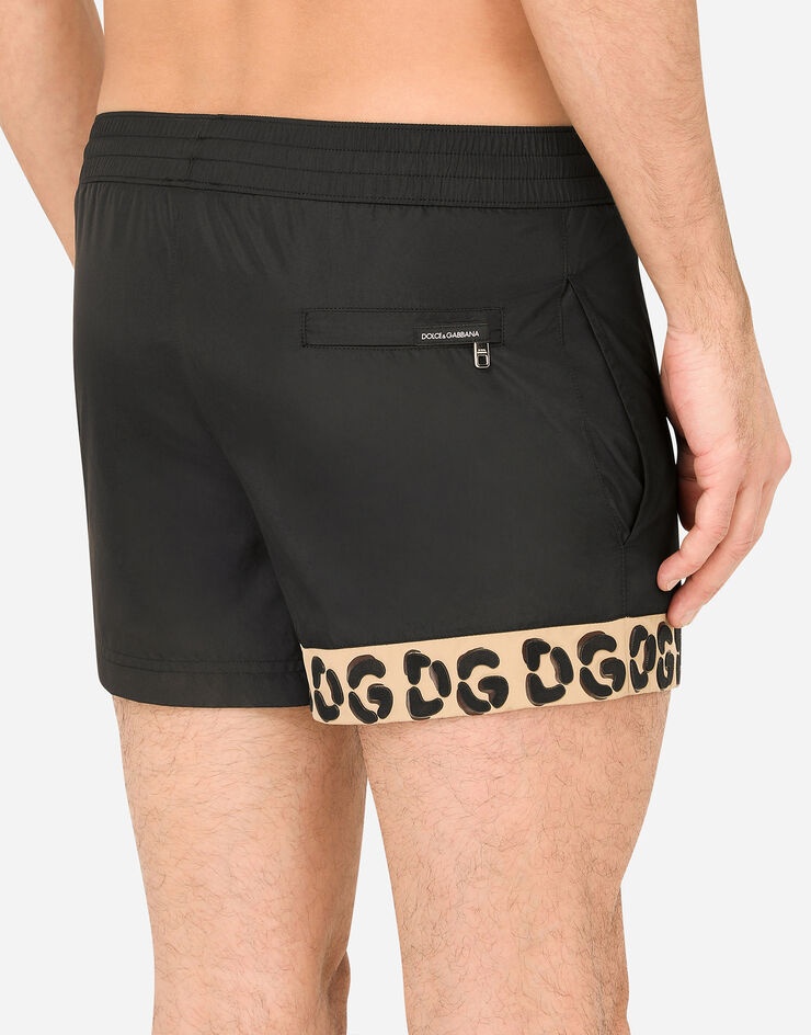 Short swim trunks with 3D DG logo - 5