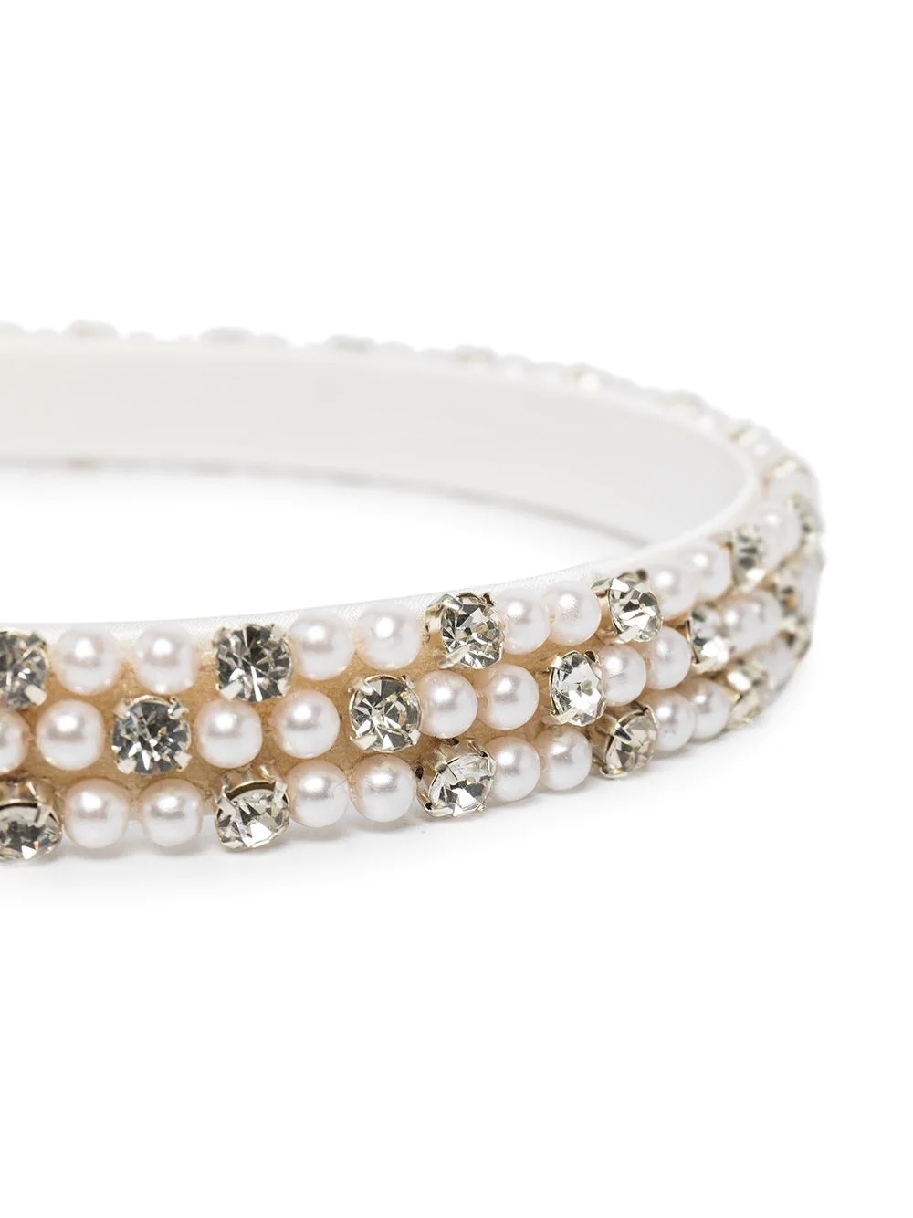 Willa pearl-crystal headband - 3