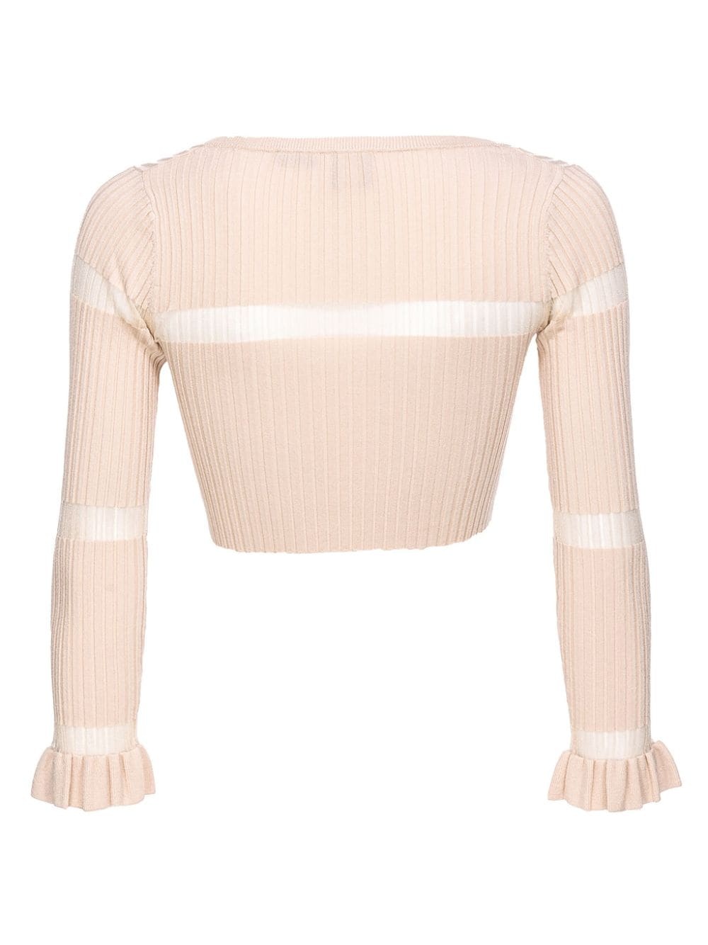 striped cropped cardigan - 2
