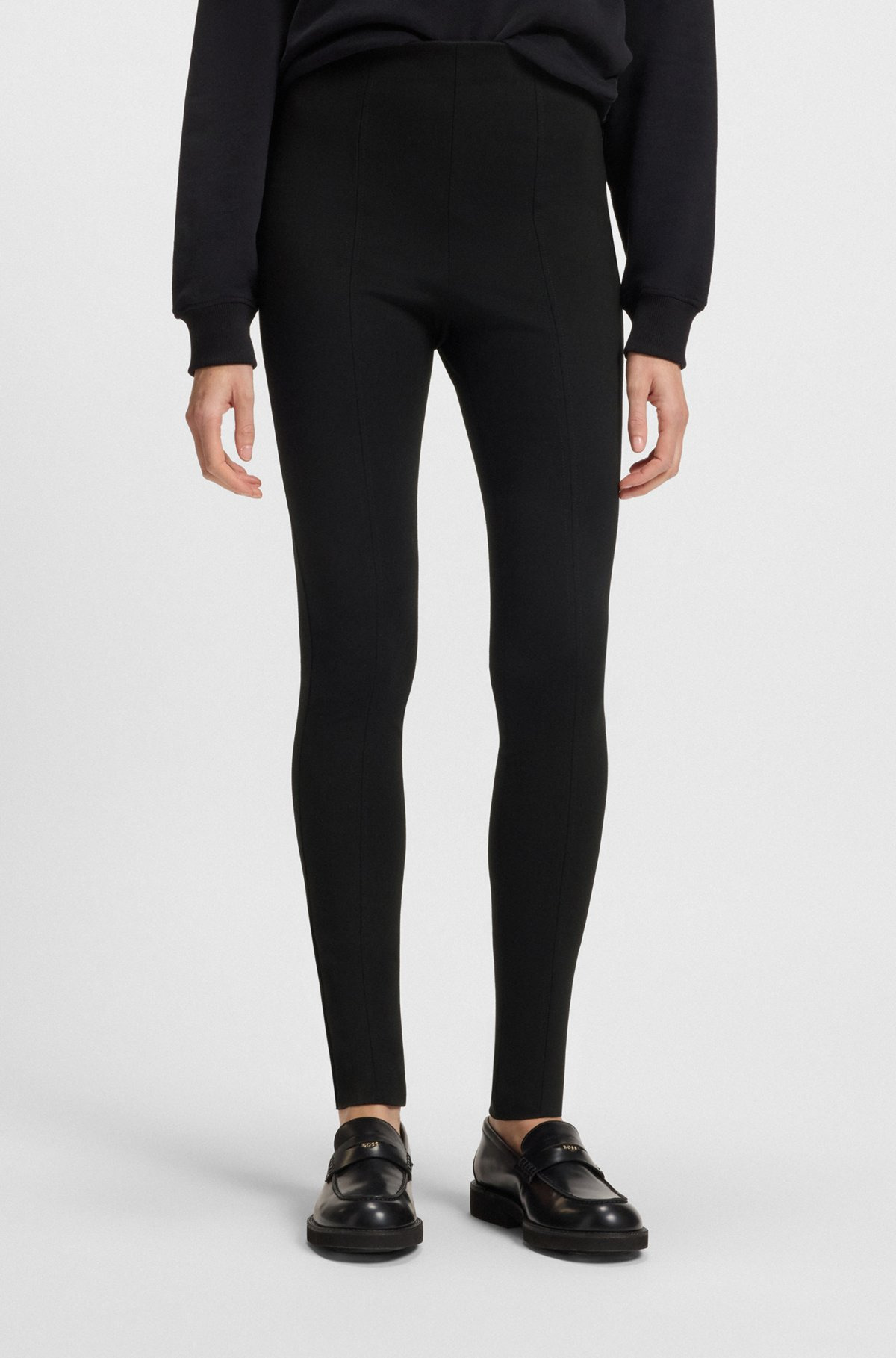 STRETCH-JERSEY LEGGINGS WITH SIDE ZIP - 2