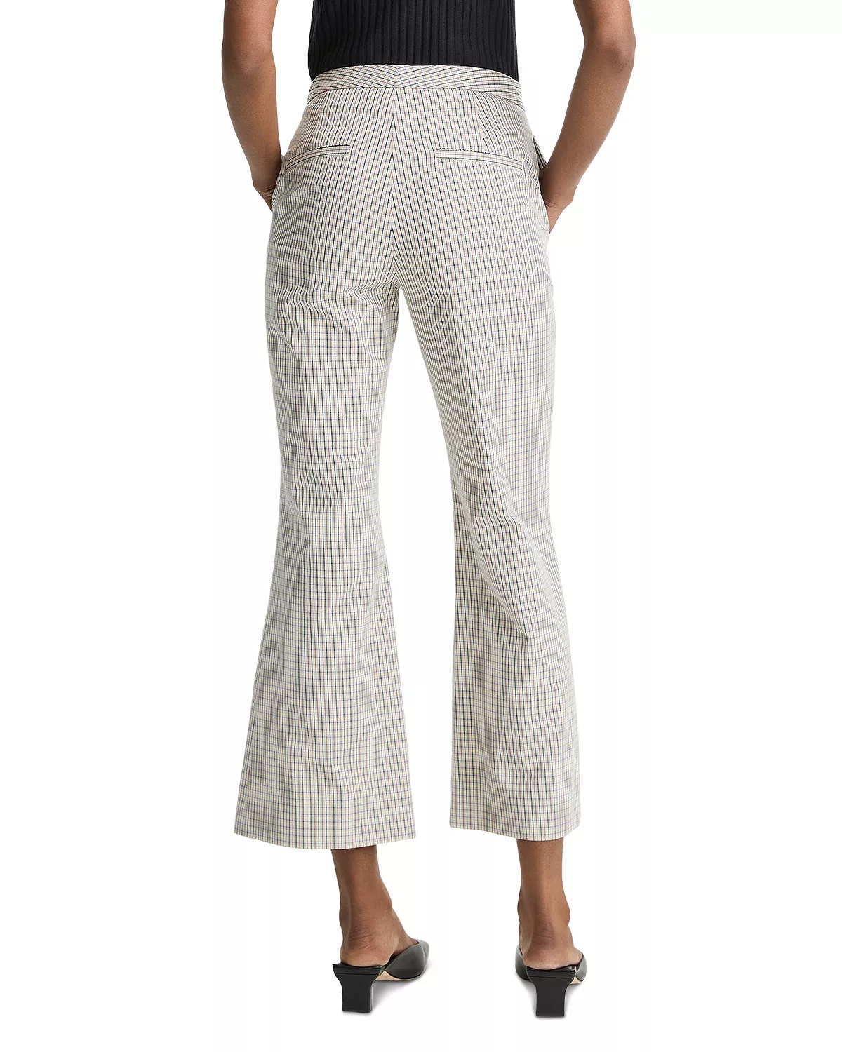 Gardeners Check Flare Pants - 3