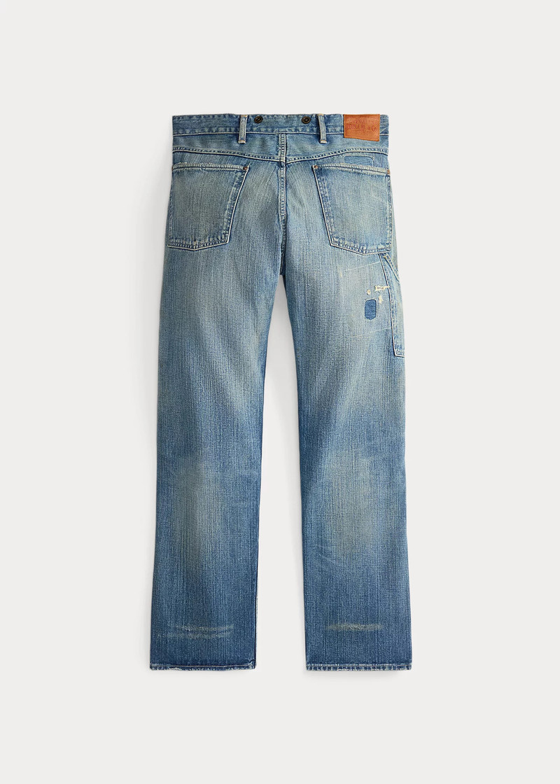 RRL by Ralph Lauren Straight Fit Eastborough Distressed Jean outlook