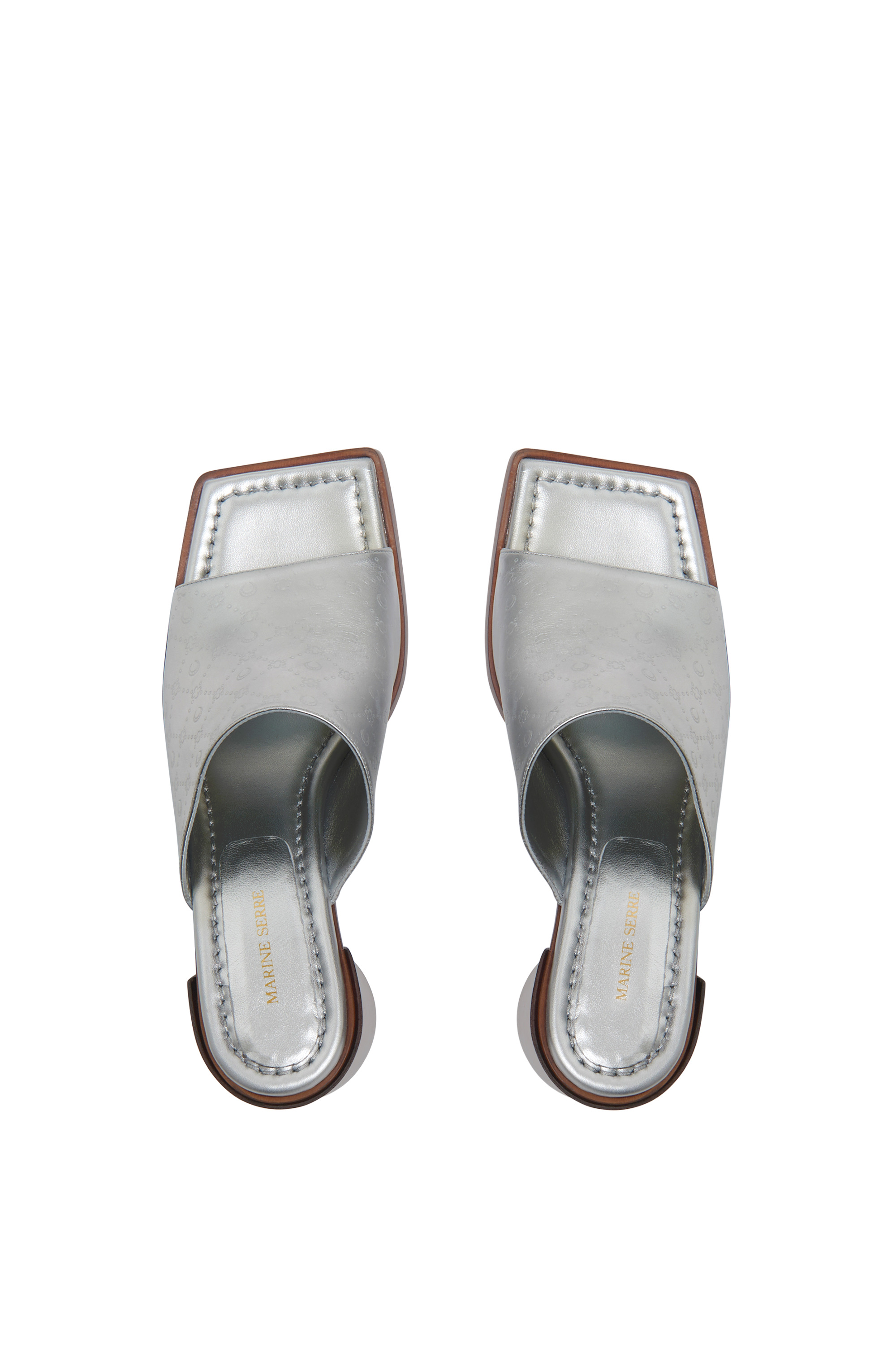 Laminated Leather MS Mules - 4