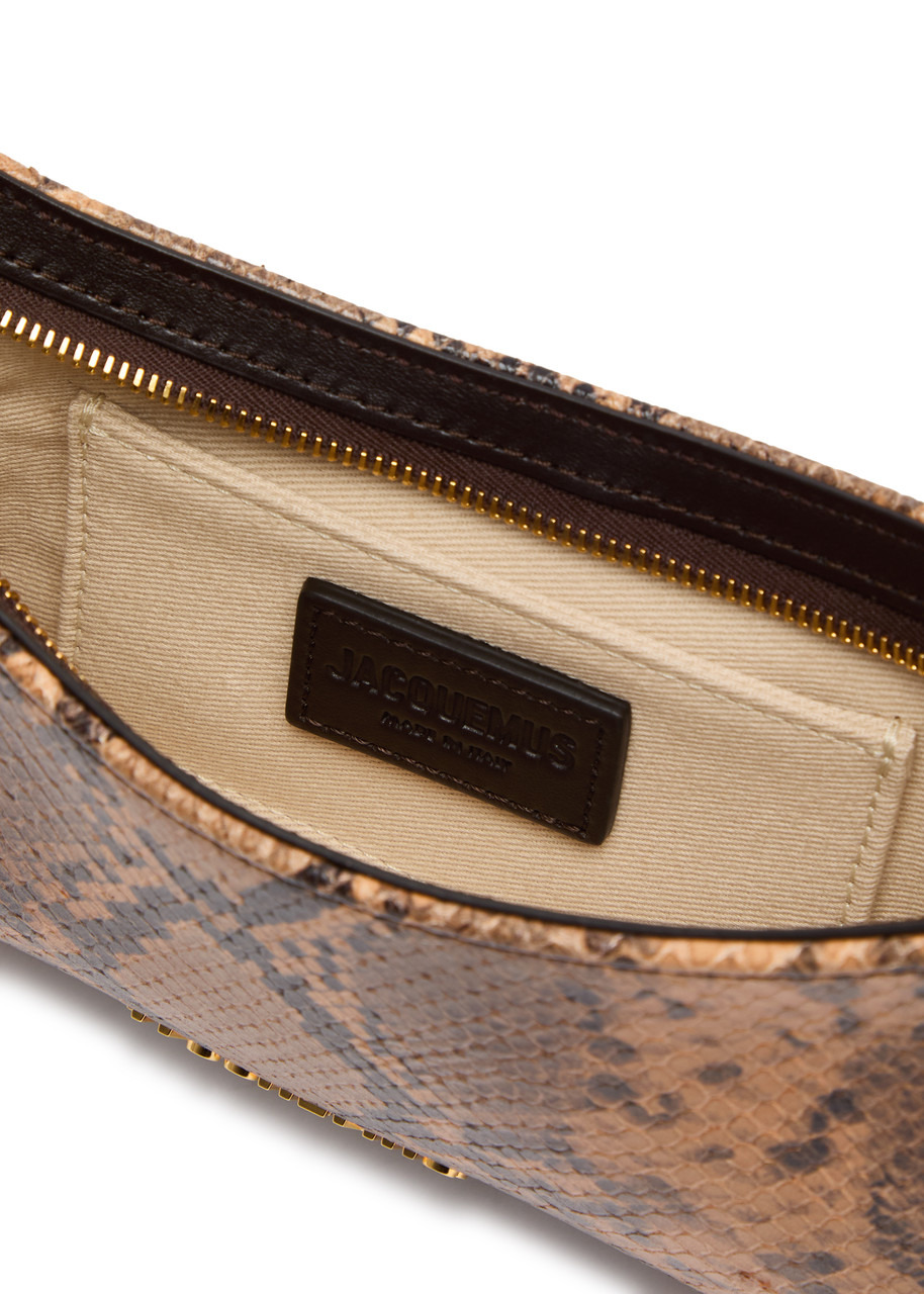 Jacquemus Le Bisou Perle Python-effect Leather Shoulder bag - 4