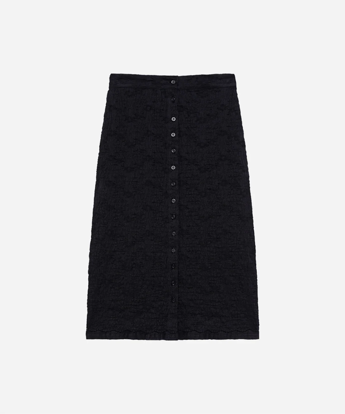 Stretch cloqué midi skirt - 1