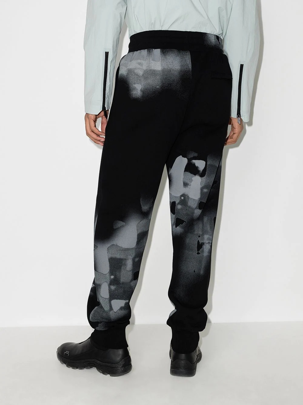brushstroke-print track pants - 3