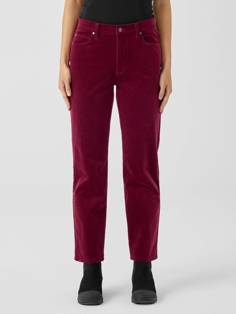 Organic Cotton Stretch Corduroy Straight Pant 3