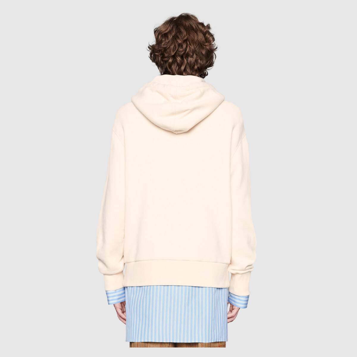 Hooded sweatshirt with Interlocking G - 4