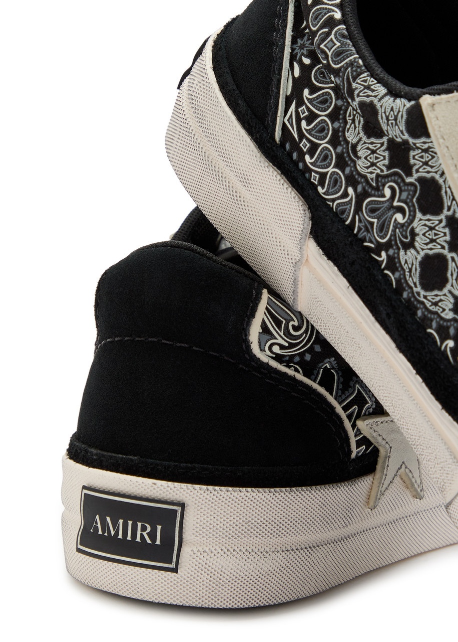 Amiri Sunset Skate Paisley-printed Suede Sneakers - 4