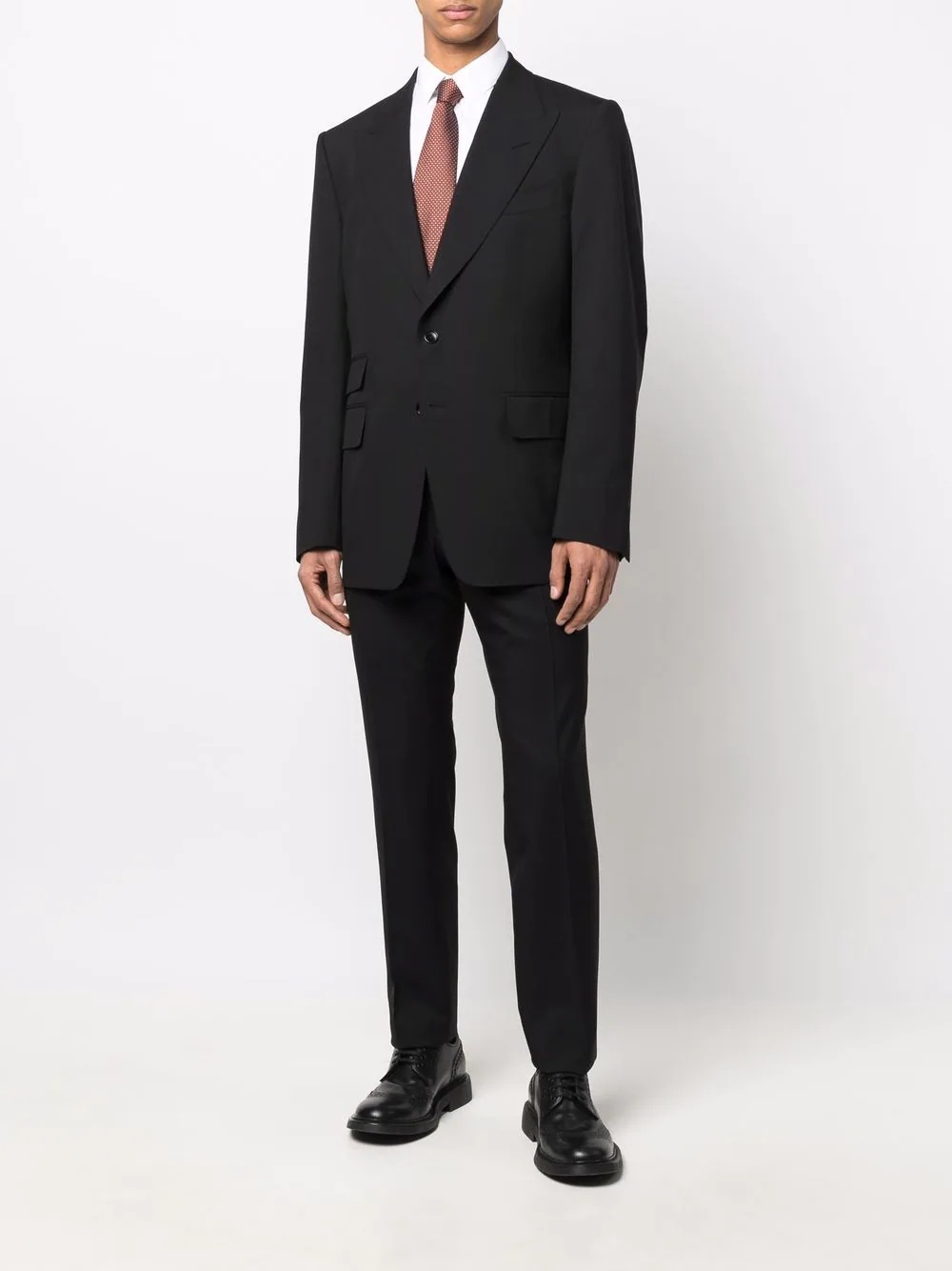 single-breasted tailored suit - 2