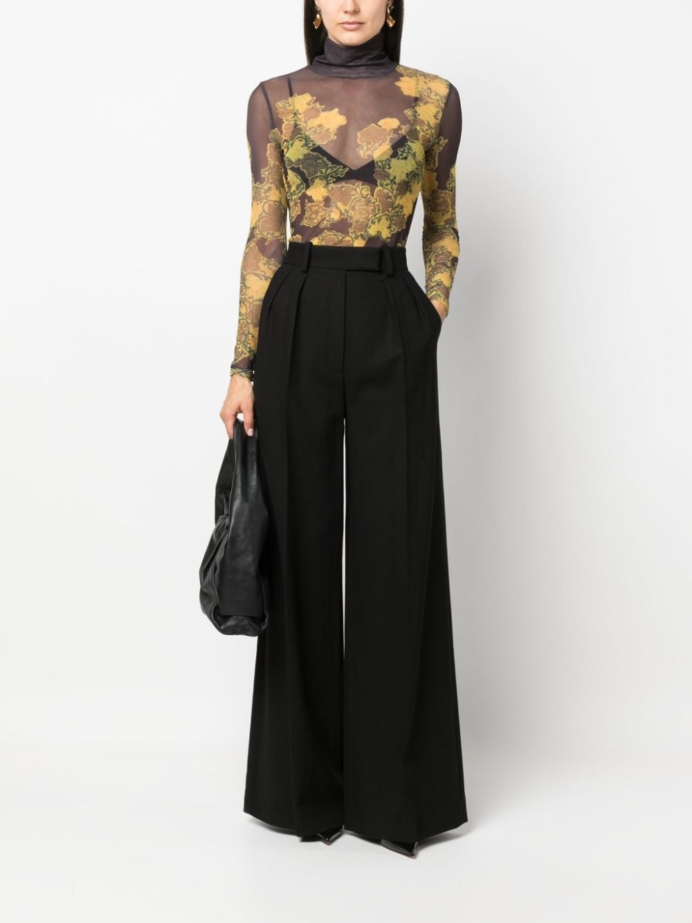 box-pleat tailored trousers - 2