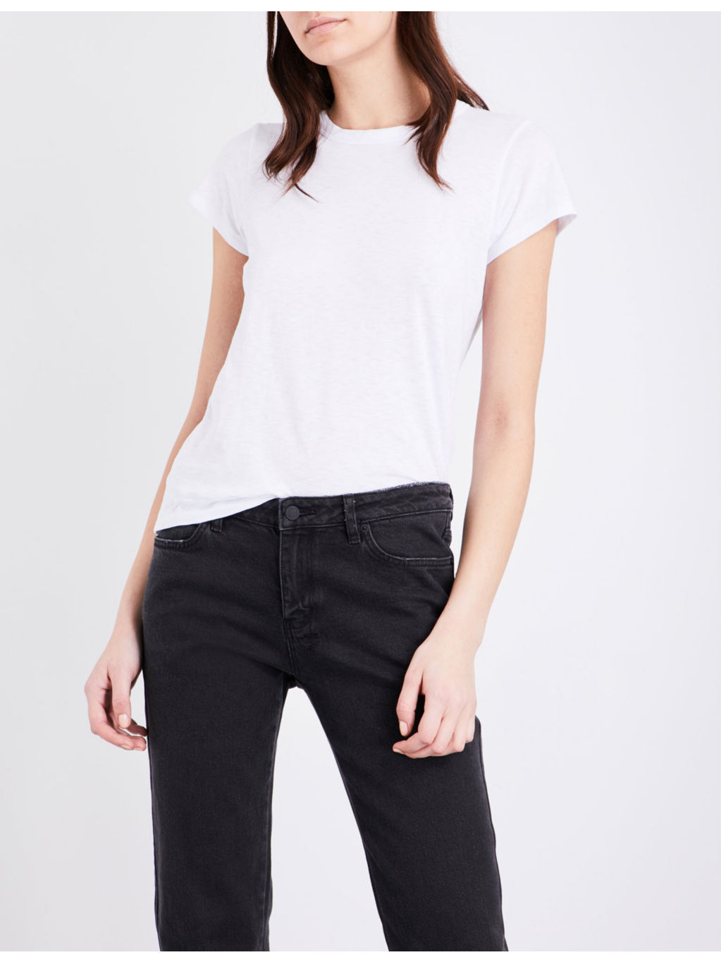 Round neck cotton-jersey T-shirt - 5
