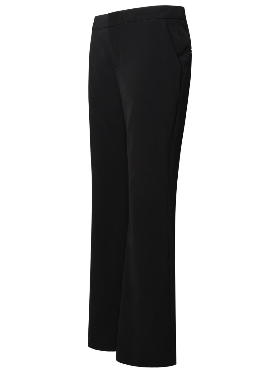 BALMAIN BLACK VISCOSE TROUSERS - 2