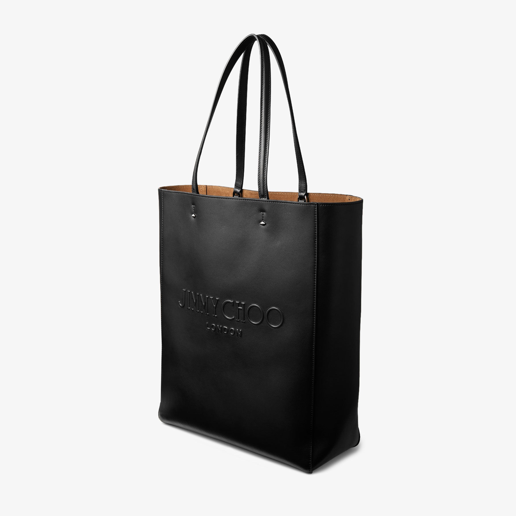 Lenny North-South L
Black/Gunmetal Leather Tote Bag - 2