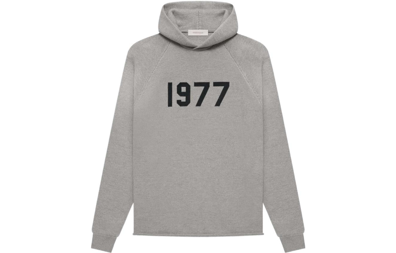Fear of God Essentials SS22 Knit Hoodie Dark 1977 Oatmeal FOG-SS22-293 - 2