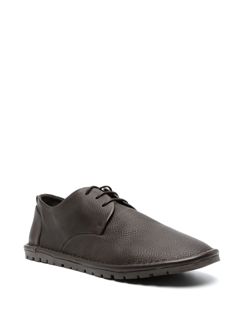 lace-up crinkled derby shoes - 2