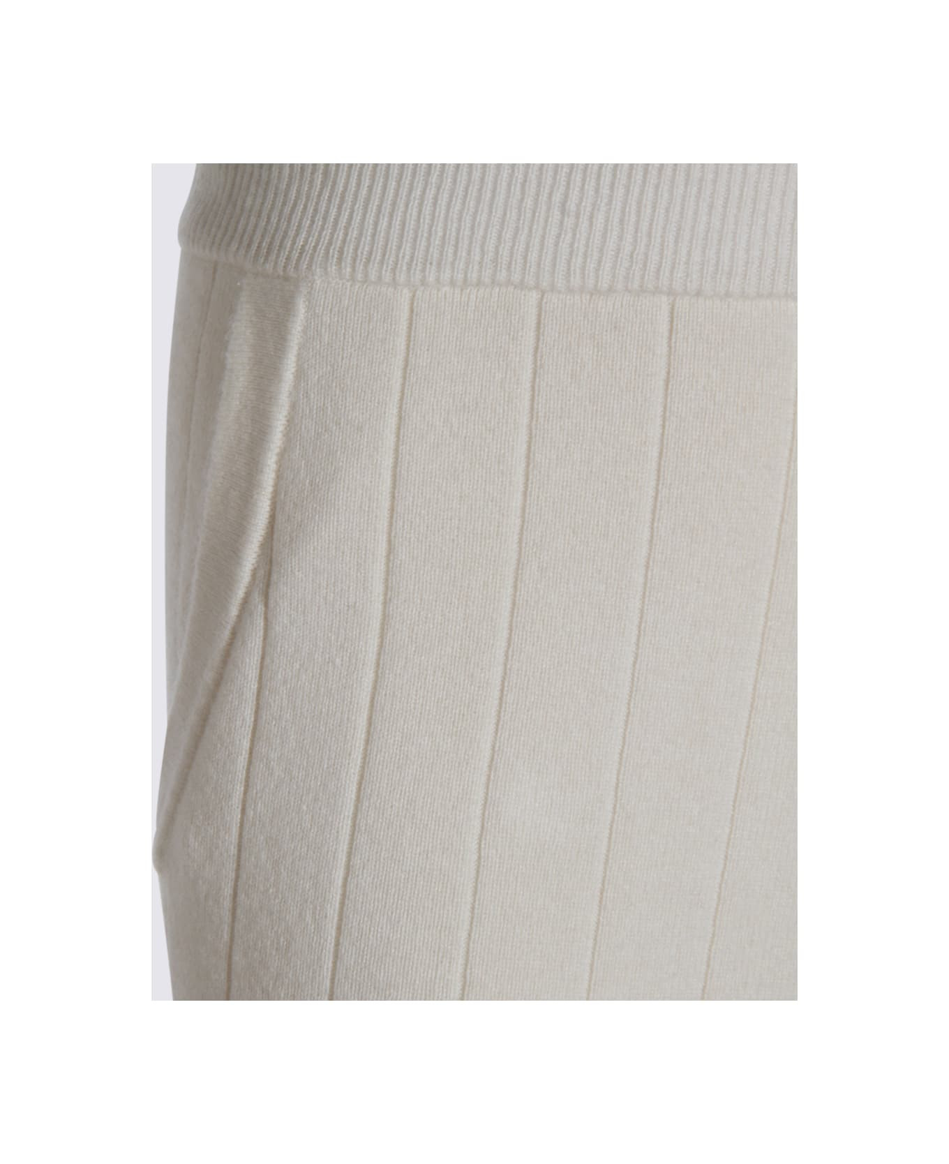 White Cashmere Jardin Pants - 3