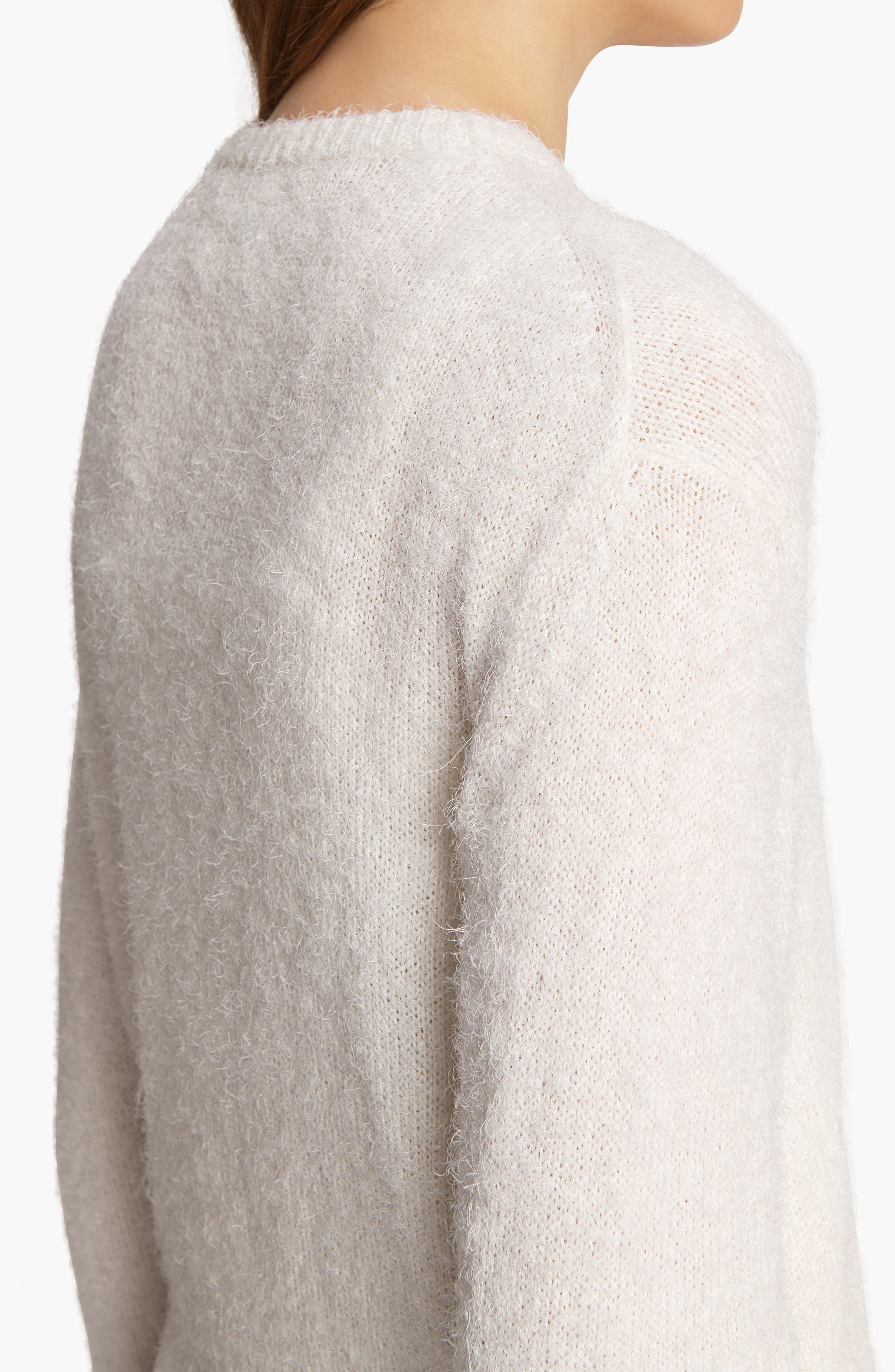 Khaite Jules Silk & Cashmere Eyelash Cardigan in Glaze at Nordstrom - 3