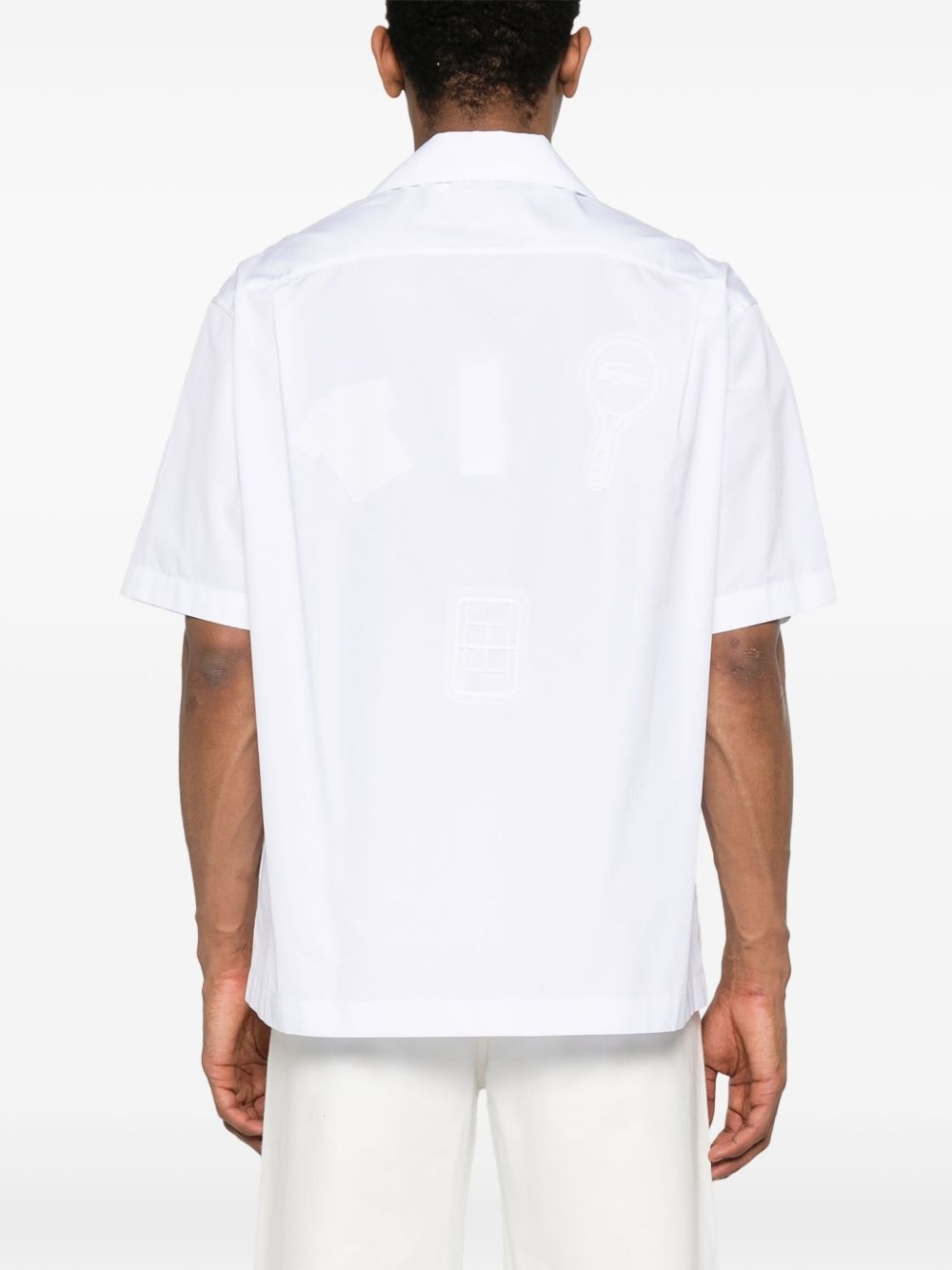 logo-patch shirt - 4