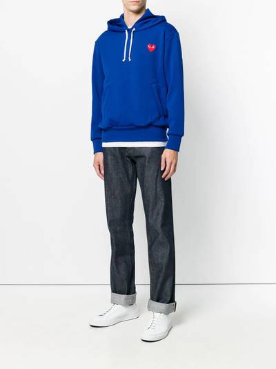 Comme des Garçons PLAY heart appliqué hoodie outlook