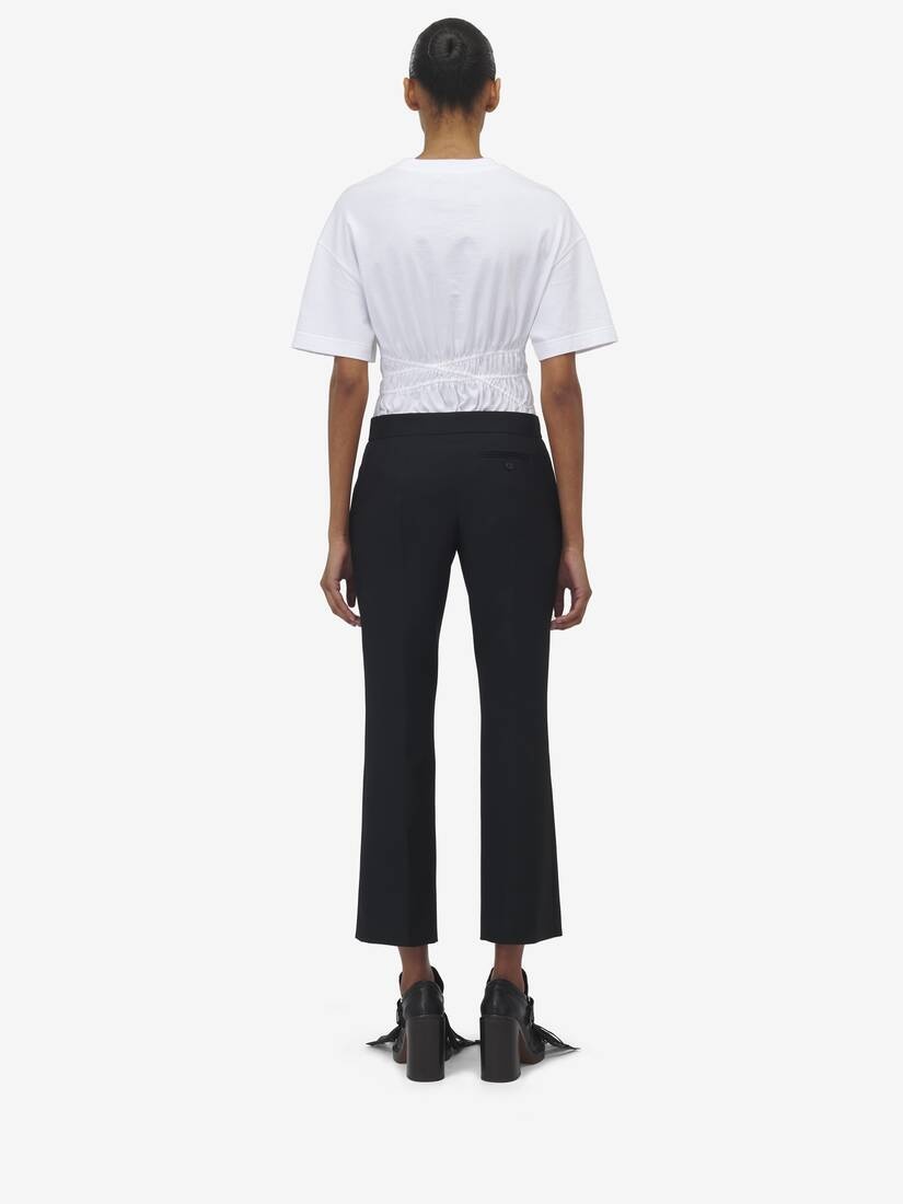 Cropped Tailored Trousers - 4